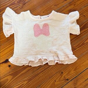 Disney Cream and Pink Minnie Mouse Kids Top